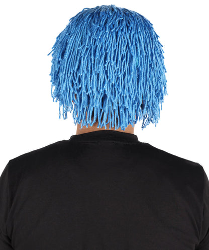 HPO Men's Medium Red Wig | Perfect for Halloween | Flame-retardant Wille Fiber