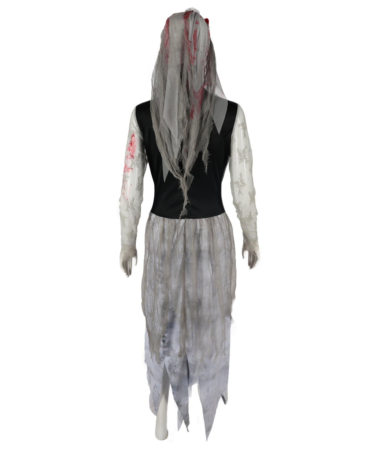 HPO Adult Women’s Corpse Bride Costume | Tattered Wedding Dress, Veil & Gothic Accessories | Haunted Bridal Look for Halloween Themed Events