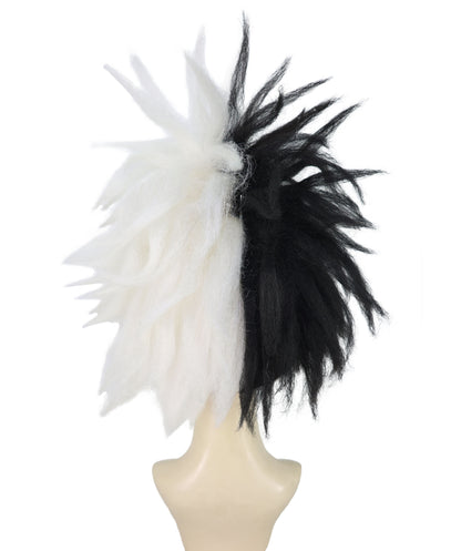 Rock Princess Troll | Multiple Color Punk Wig with Black Band and Grey Horns