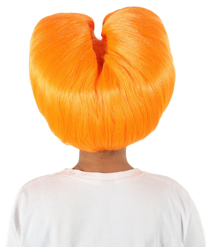 Women’s Supermodel Horn-shaped White Hair Updo Full Wig I Perfect for Halloween I Flame-retardant Synthetic Fiber