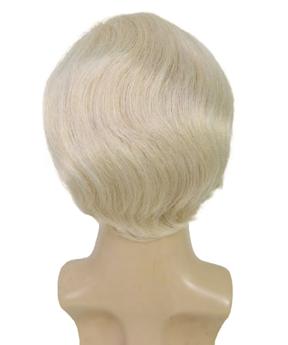 Men’s Short Blonde Side-Part President Wig | Capless Cap Design | Ideal for Halloween and themed party