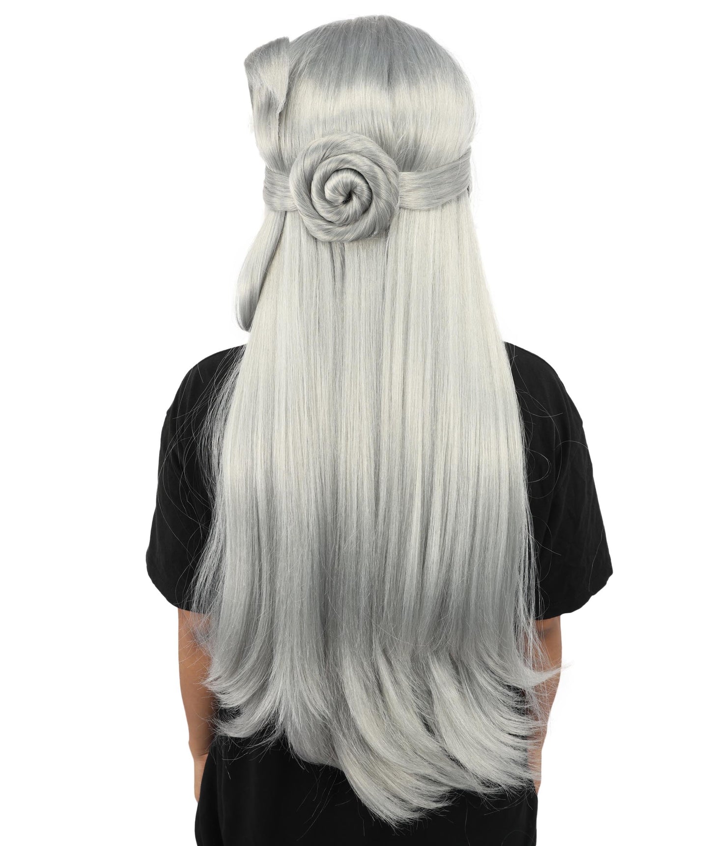 HPO Adult Women's Anime Character Wig | Multiple Color Options | Synthetic Fiber with Side Swept Bangs and Top Tuft | Halloween Party and Comic Con Events