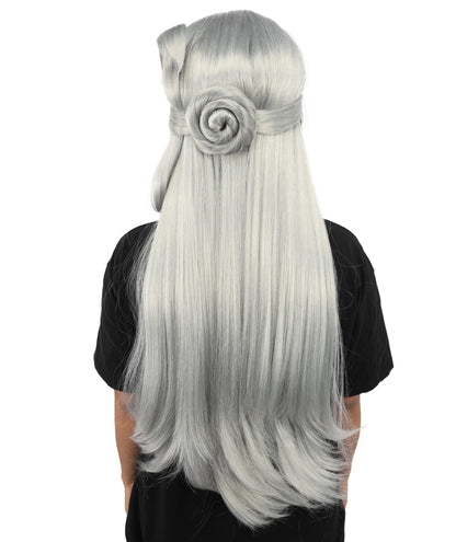 HPO Adult Women's Anime Character Wig | Multiple Color Options | Synthetic Fiber with Side Swept Bangs and Top Tuft | Halloween Party and Comic Con Events