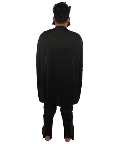 HPO Men's Youth Deluxe Black Evil Costume With Mask | Premium Tv Admired Outfit