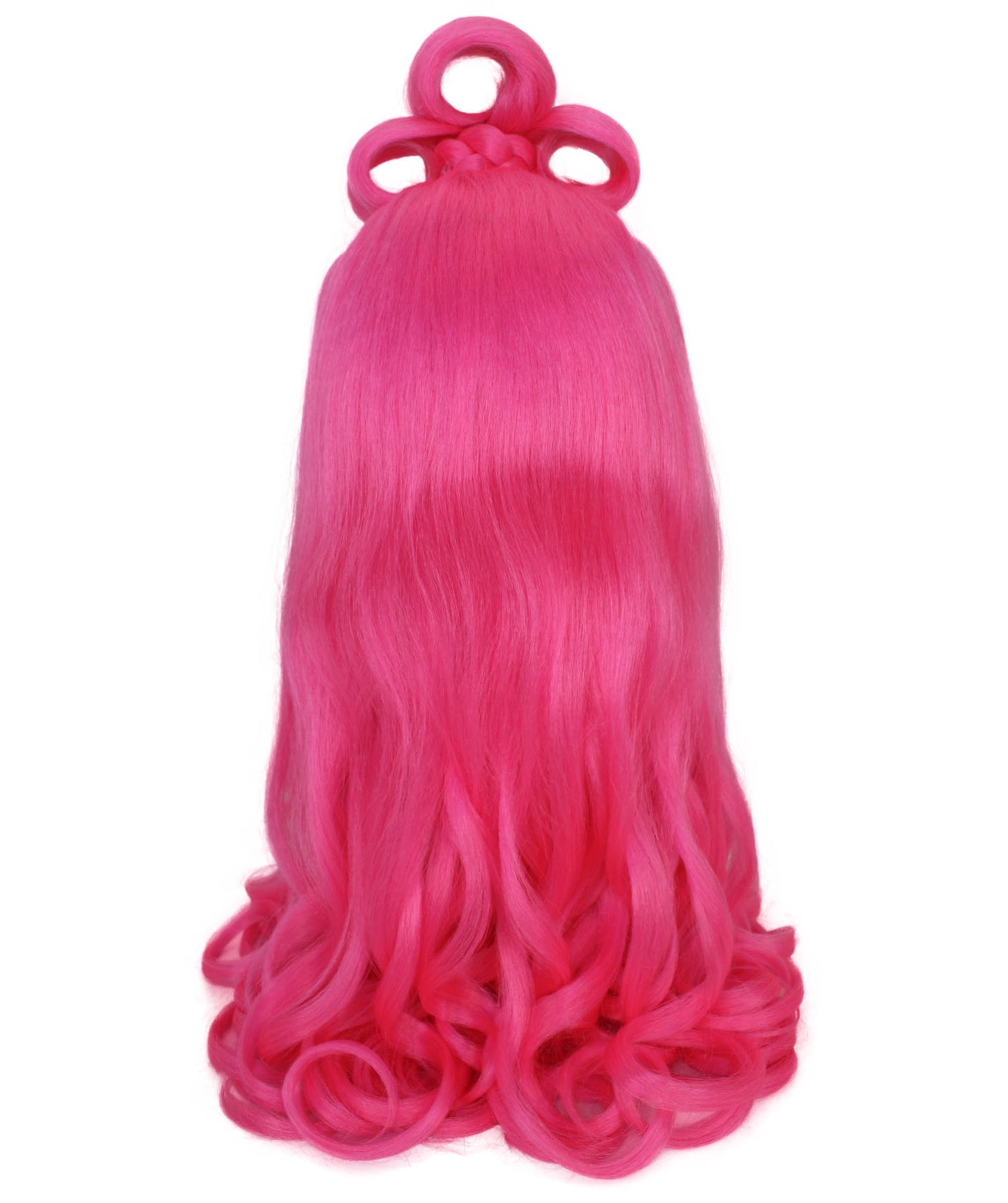 HPO Women's Long Curl Wig with Ring , Multiple Color Options , Flame-retardant Synthetic Fiber