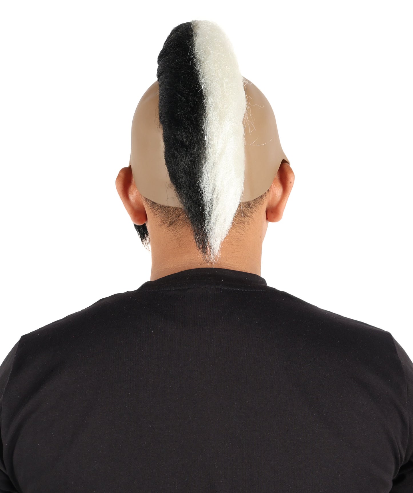 HPO Men’s Tough Black Guy T Mohawk Wig| Perfect for Halloween| Flame-retardant Synthetic Fiber