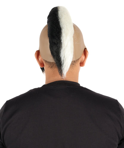 HPO Men’s Tough Black Guy T Mohawk Wig| Perfect for Halloween| Flame-retardant Synthetic Fiber