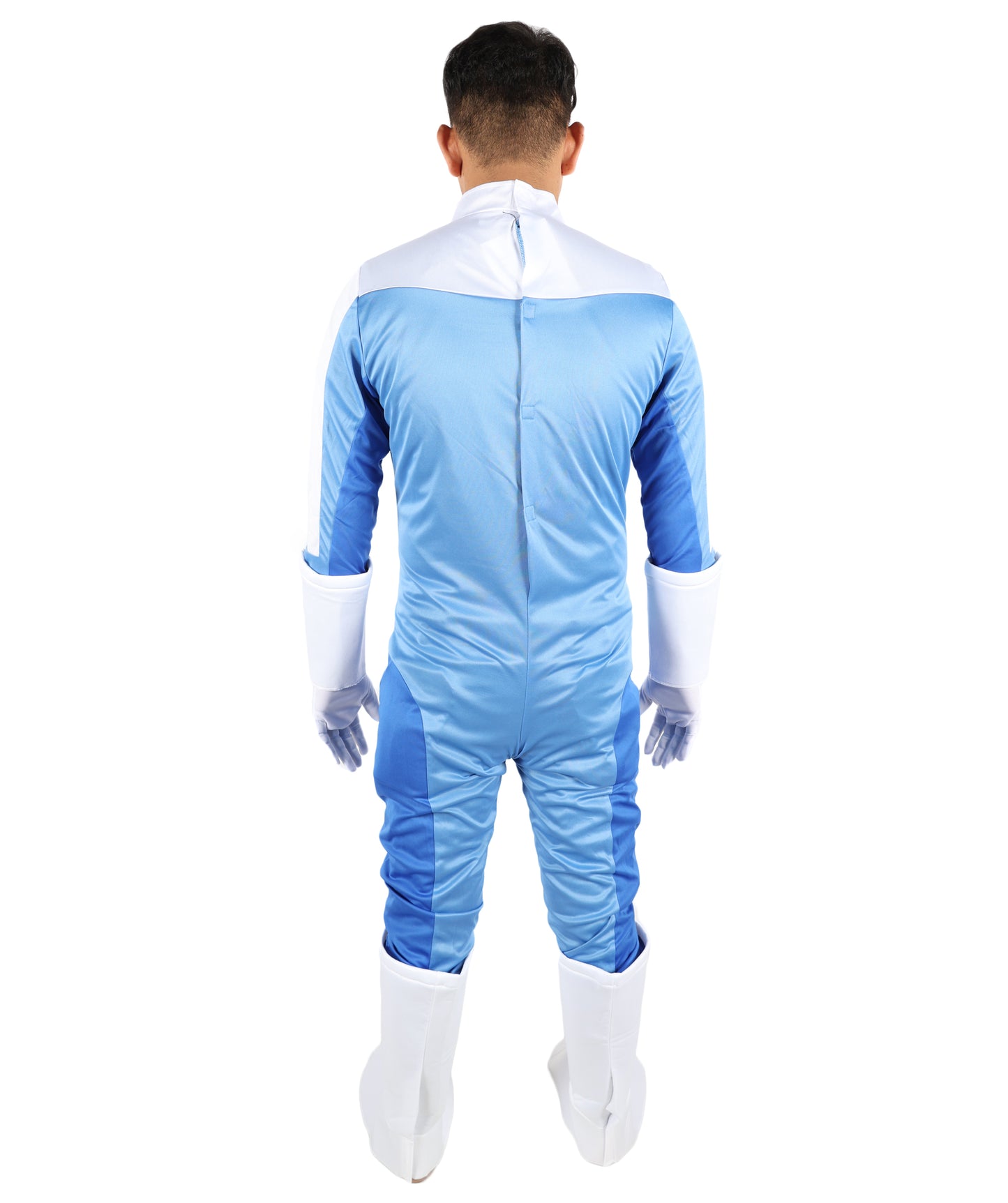 HPO Men’s Ultimate Sci-Fi Team Costume | 3-in-1 Jersey Dress with Hand Gloves | Futuristic Cosplay Outfit