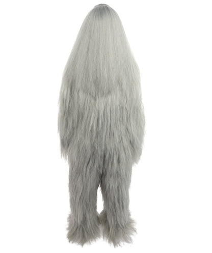 HPO Teen Extreme Hairy Person Costume Bundle & Mask Set - Full-Body Hair Suit Extra-Long Costume Wig for Halloween, Cosplay & Parties - Multiple Color Options