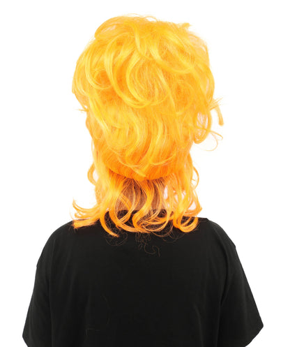 HPO Adult Women's Elegant Updo Tendril Wig | Multiple Color Options | Pastel peach hue, create of synthetic fiber, high teased volume with face-framing strands, breathable capless cap | Party, Halloween, theater, drag, performance, costume events