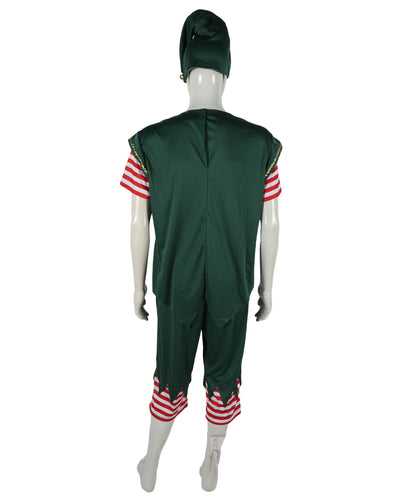 HPO Adult Men’s Christmas Elf Inflatable Costume | Festive Holiday Cosplay & Party Outfit