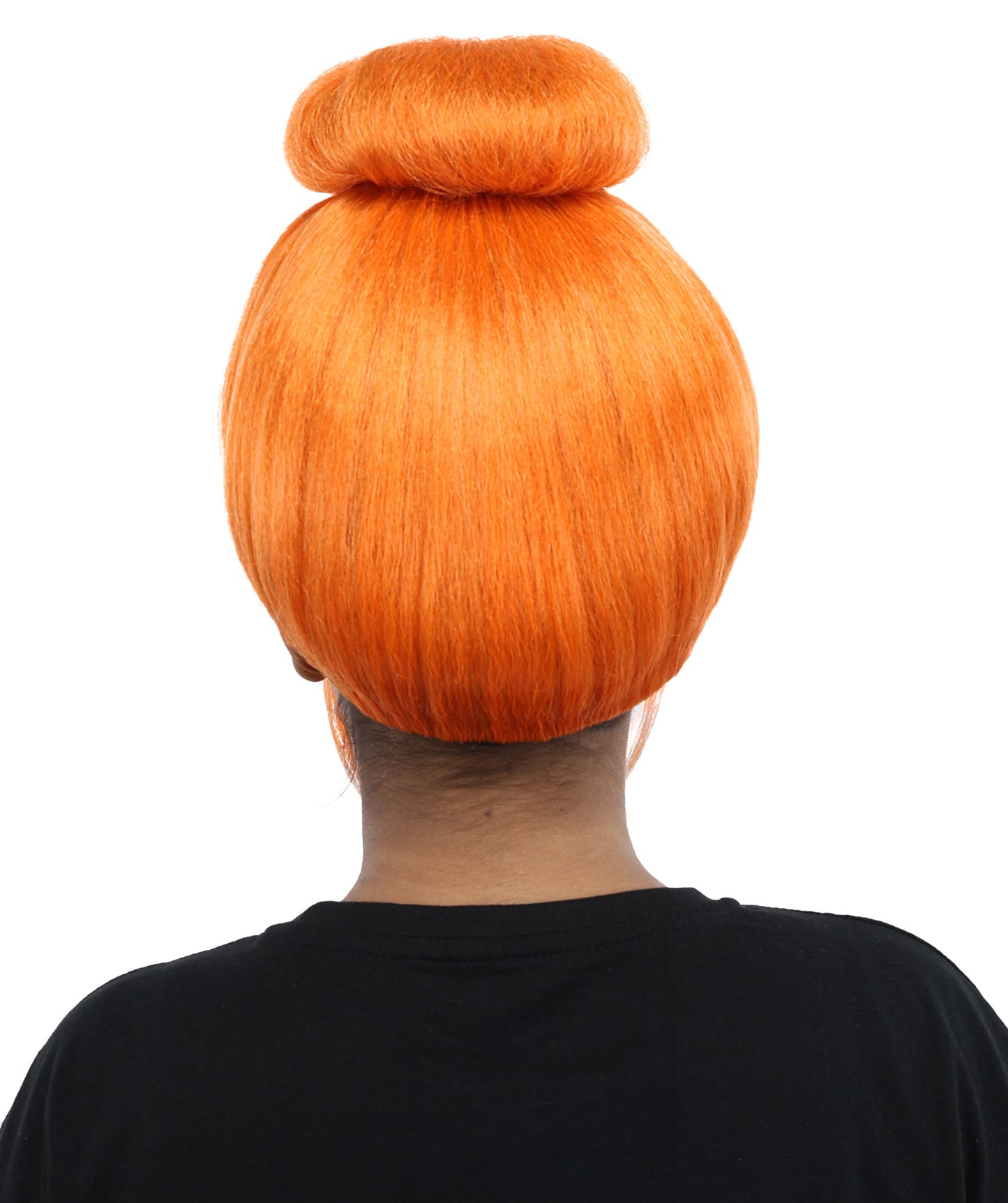 HPO Cavewoman Orange Wig – Women’s  Prehistoric Cartoon Bold Style Hairpiece | Stone Age Inspired Hair for Party Gatherings & Roleplay Events