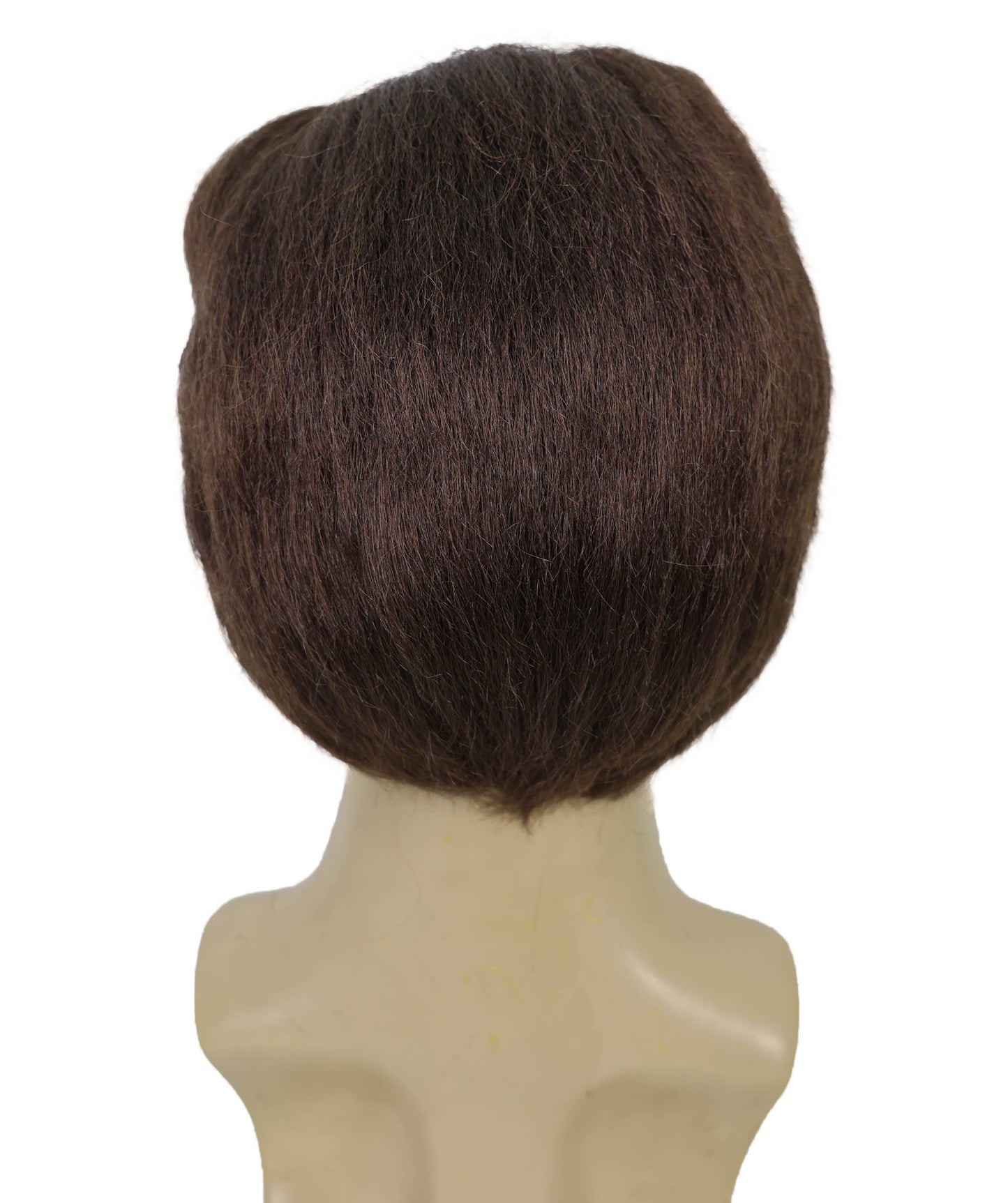 Adult Men’s Retro Rock‘n Roll Brown Greaser Wig | Vintage 50s Wig Style for Parties and Theater | Flame-retardant Synthetic Fiber