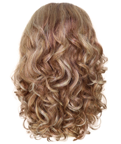 Women's Drag Queen Inspired Long Voluminous Multiple color Wig with Front Braid | Drag Queen & Performance Wig | Breathable Capless Cap