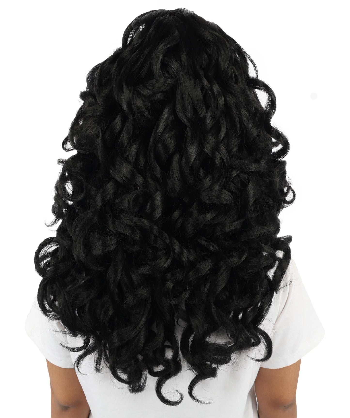 HPO Adult Long 20-Inch Curly Wig | Multiple Color Options | Ideal Cosplay, and Themed Parties | Soft, Natural-Looking, and Easy to Wear