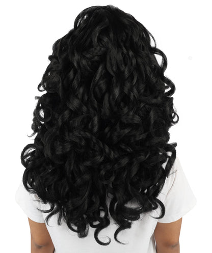 HPO Adult Long 20-Inch Curly Wig | Multiple Color Options | Ideal Cosplay, and Themed Parties | Soft, Natural-Looking, and Easy to Wear