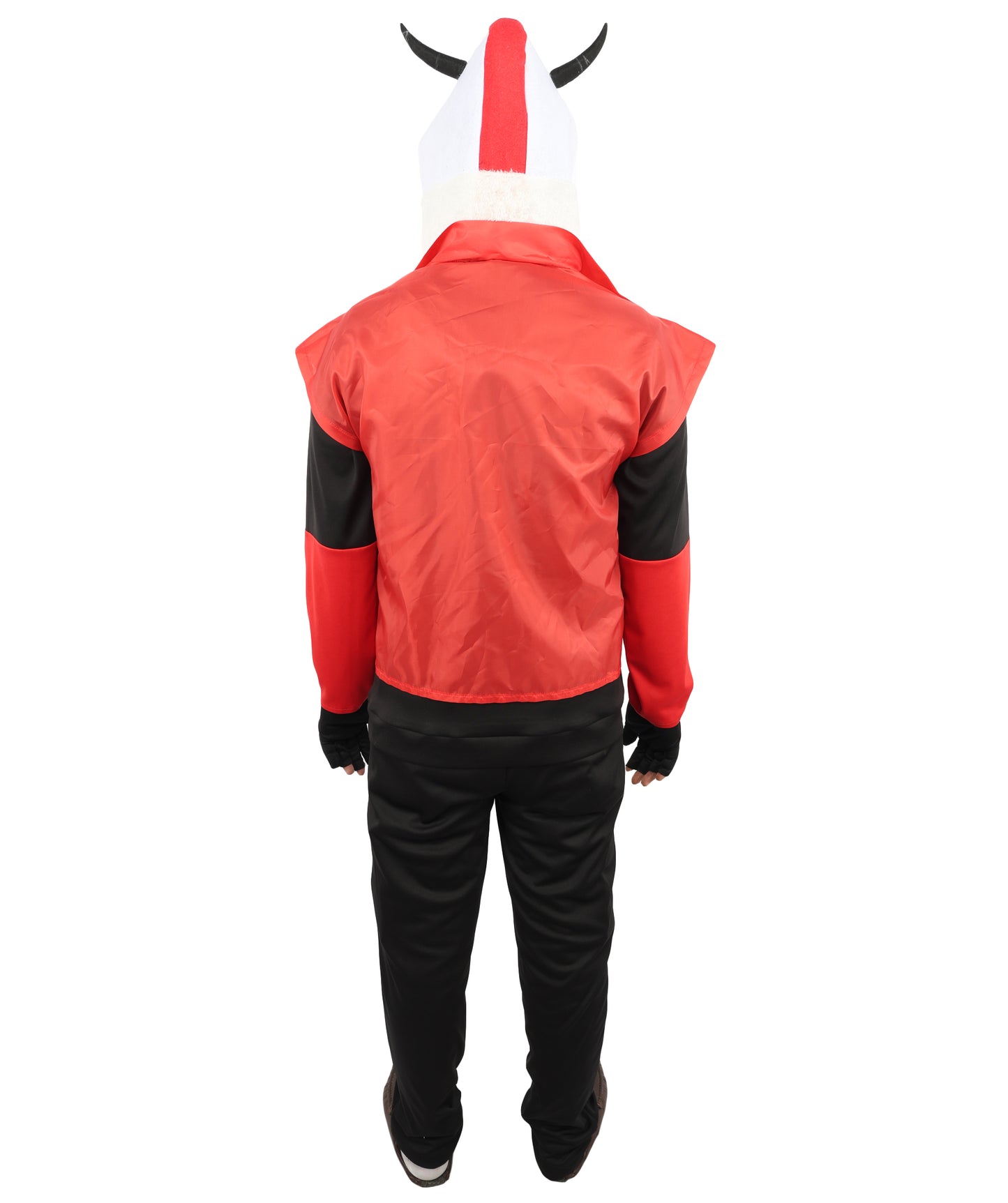 HPO Wasteland Rogue Tactical Gear Red & Black Costume | Structured NW and S.Fur Fabric Featuring Industrial Black and Red Contrast | Versatile for Costume Events, Stage Shows, and Epic Fantasy Parties