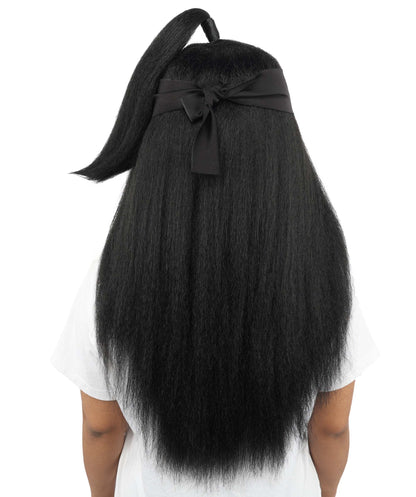 Women's High Ponytail Ninja Wig | Multiple Color Options | Create of synthetic fiber, long straight texture with top-tied fountain, breathable base | Cosplay, Halloween, theater, party, performance, costume events