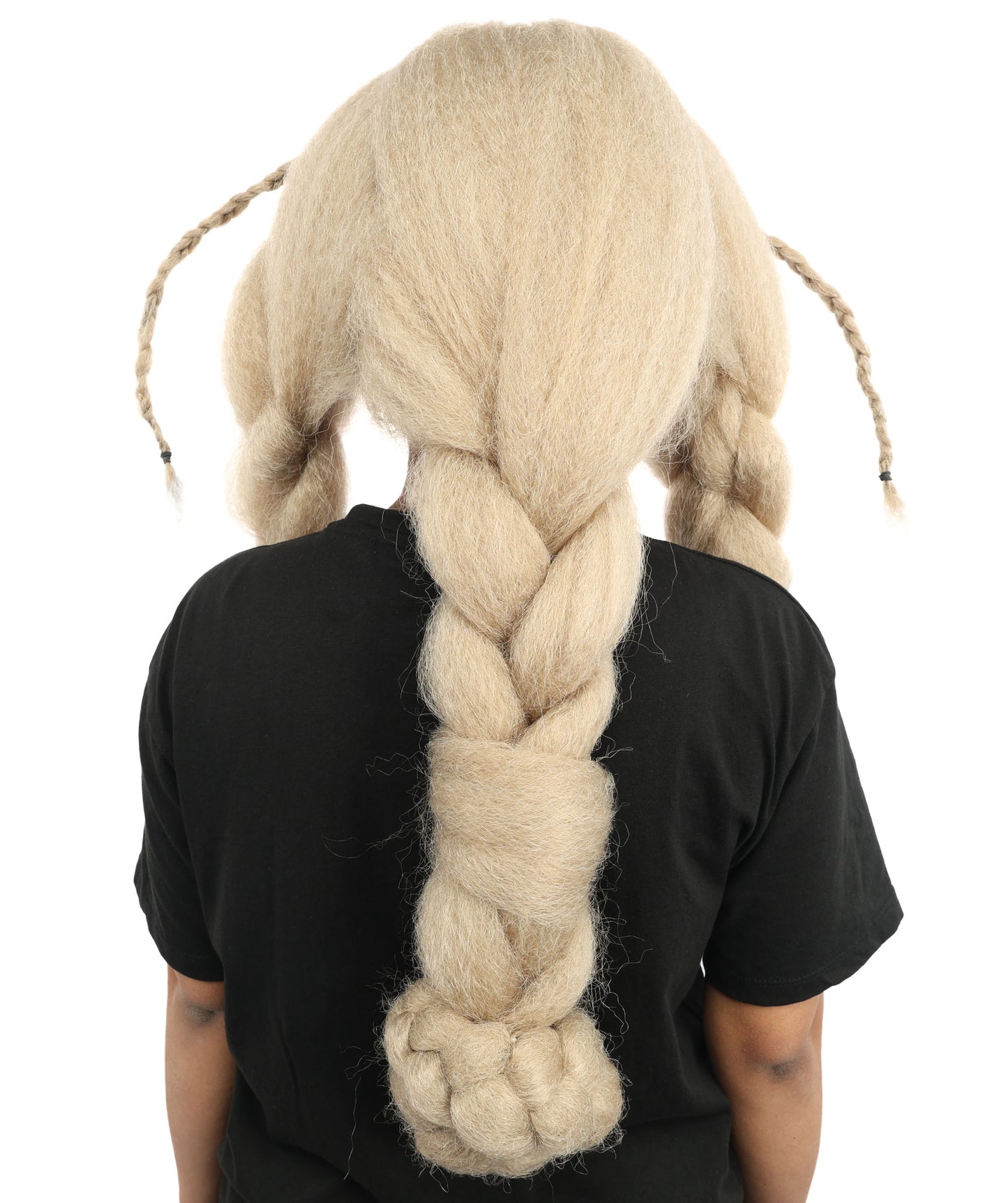 HPO Women’s Dark Blonde Braided Wig – Princess Inspired Extra Long Braids for Cosplay, Fantasy Hair | Warrior Hairpiece for Themed Events, Costume Parties & Creative Dress Up
