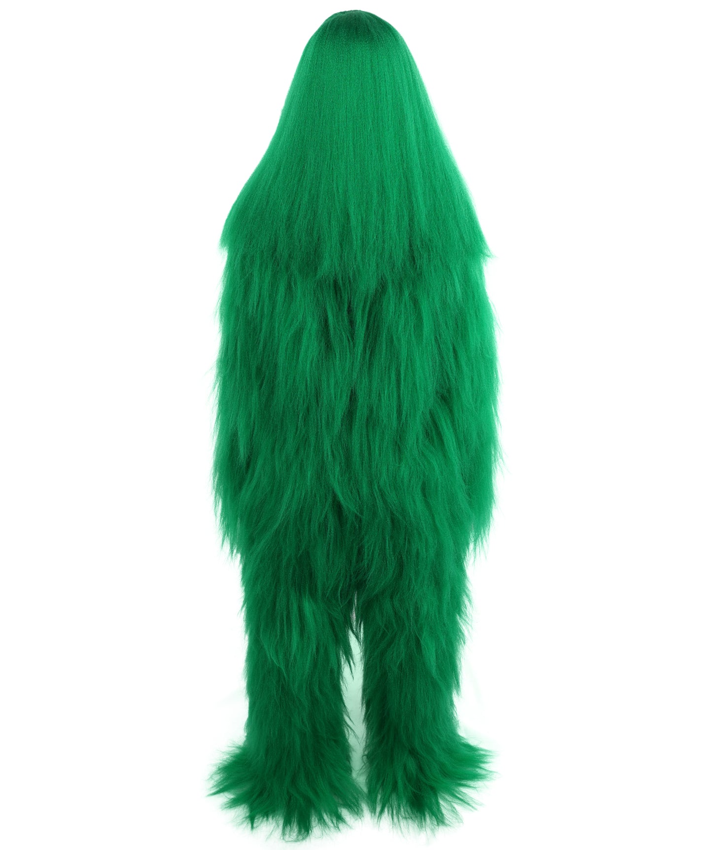 HPO Teen Extreme Hairy Person Costume Bundle & Mask Set - Full-Body Hair Suit Extra-Long Costume Wig for Halloween, Cosplay & Parties - Multiple Color Options