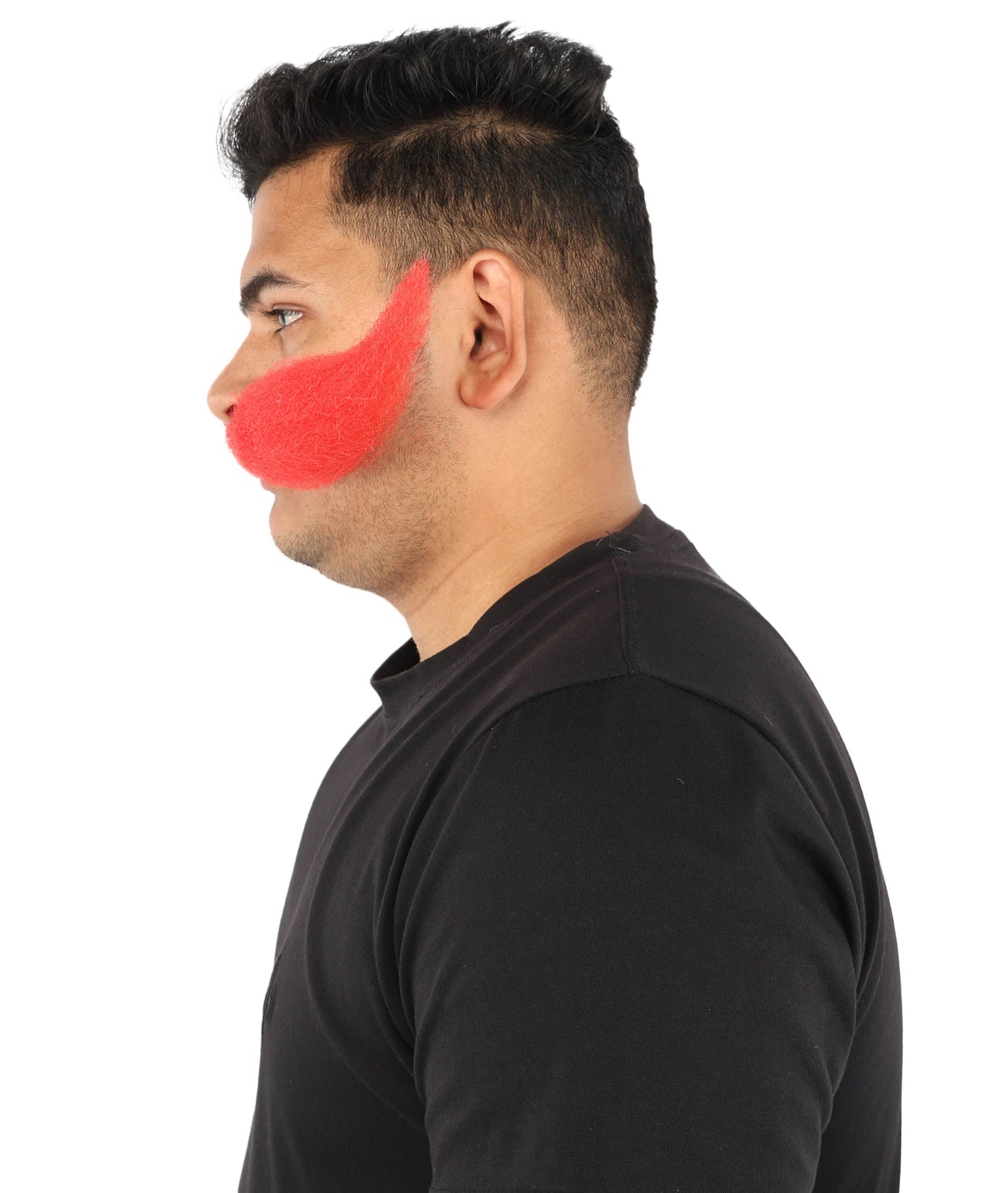 HPO Adult Men's Giant Mustache | Multiple Color Options | Self-Adhesive Fake Mustache | Realistic Costume Facial Hair Accessory for Halloween, Parties & Roleplay