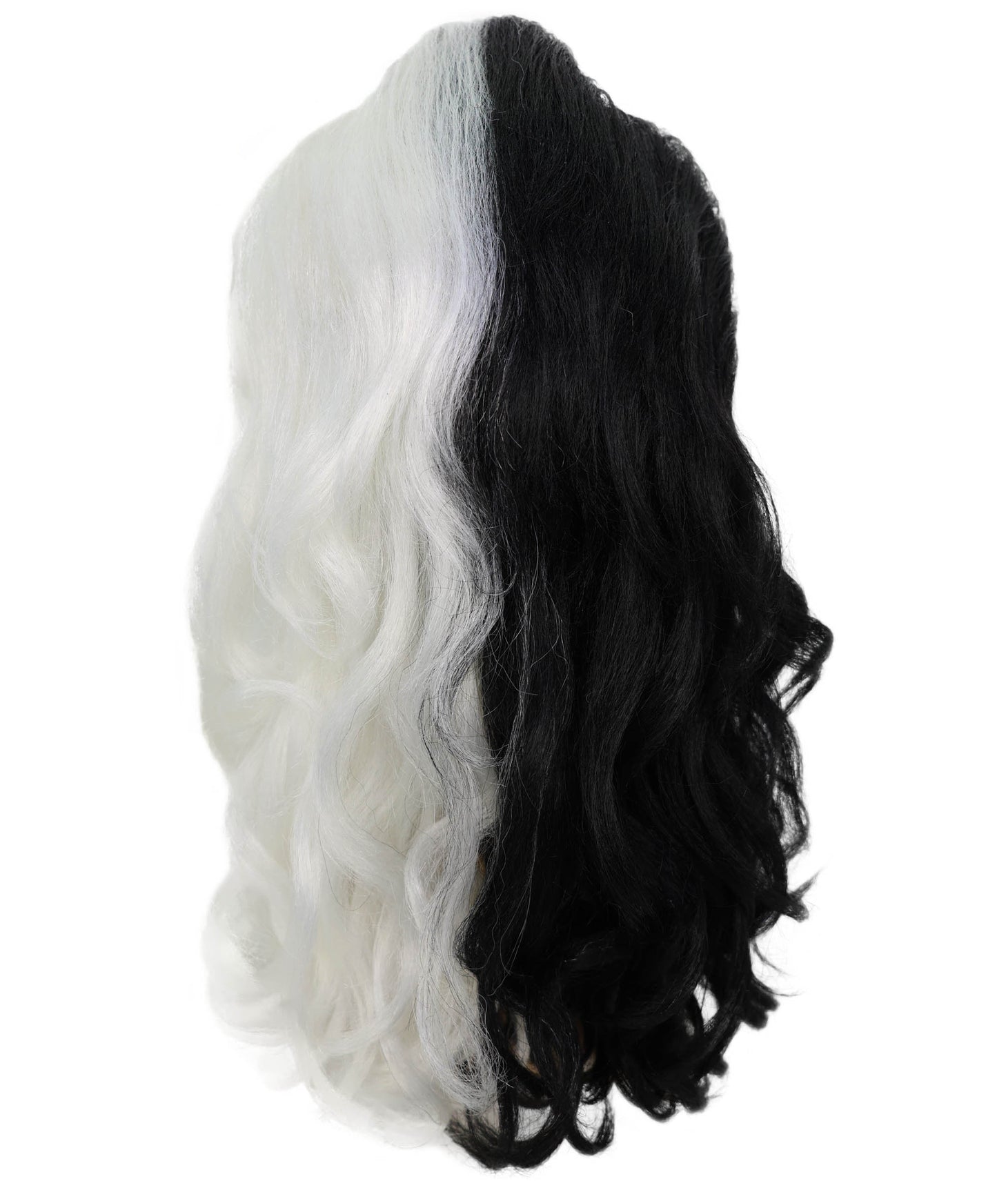 Men's Long Red Straight Handle Bar Mustache Smooth Wig | Premium Breathable Capless Cap