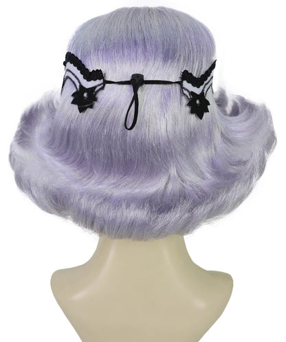 HPO Women's 1920s Flapper Wig with Feather Headband | Short Bob Costume Hair for Gatsby, Speakeasy & Roaring Twenties Parties