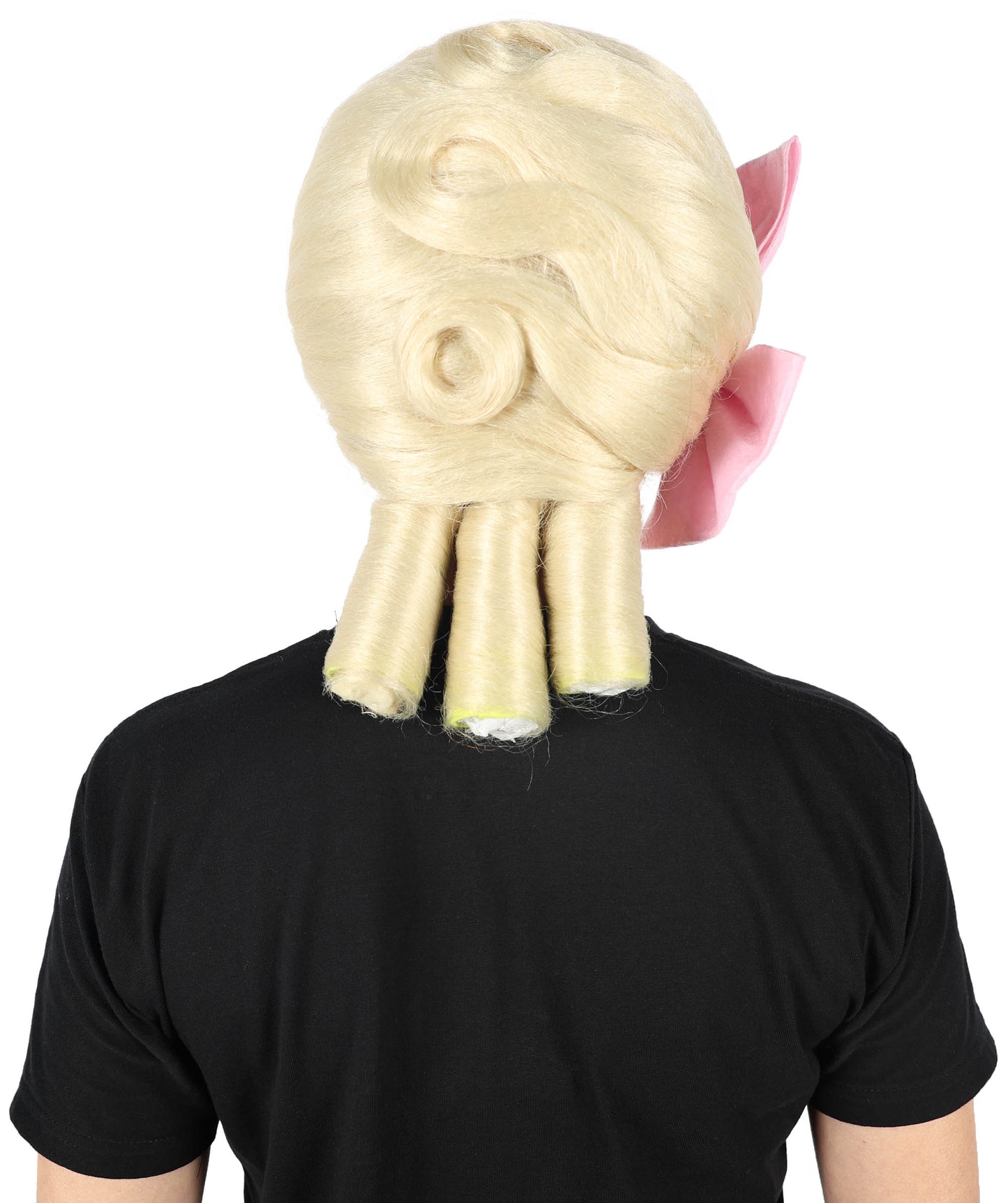 HPO Women's Classic 1950s Blonde Roleplay Wig | Flame-resistant Synthetic Fiber with Capless Cap| Ideal for party, Halloween, cosplay, theater, drag, performance, costume events