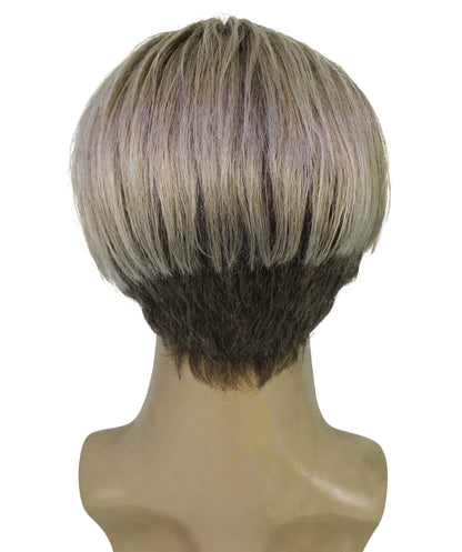HPO Adult Male WIG 90's Heartthrob – Short Blonde Wig Light weight Synthetic Fiber, Perfect for 90s-Themed Costumes, Halloween Cosplay and Retro Parties
