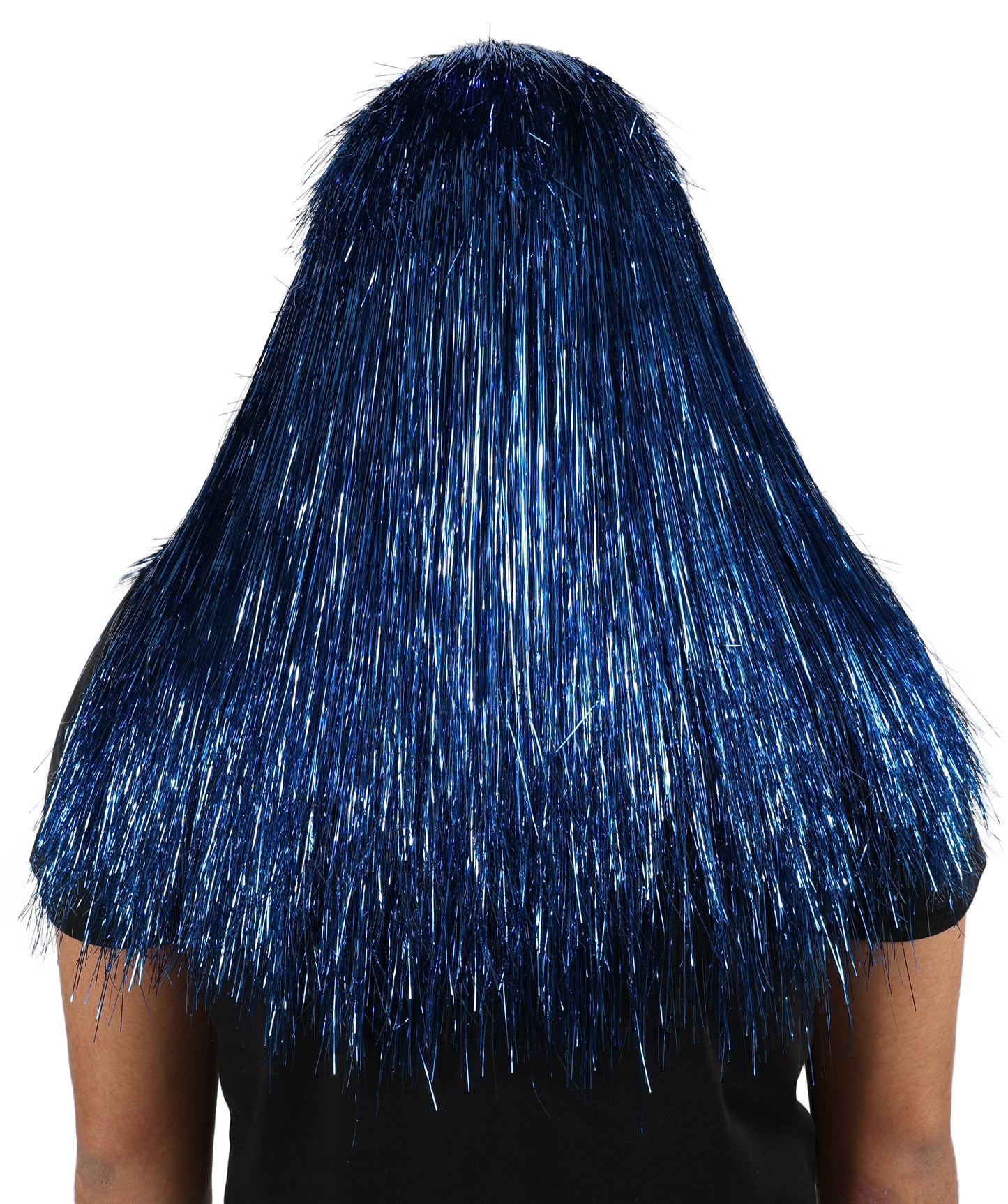 HPO Unisex Teen Extreme Tinsel Hairy Person Costume Bundle & Mask Set - Full-Body Tinsel Hair Suit Extra-Long Costume Wig for Halloween, Cosplay & Parties - Multiple Color Options