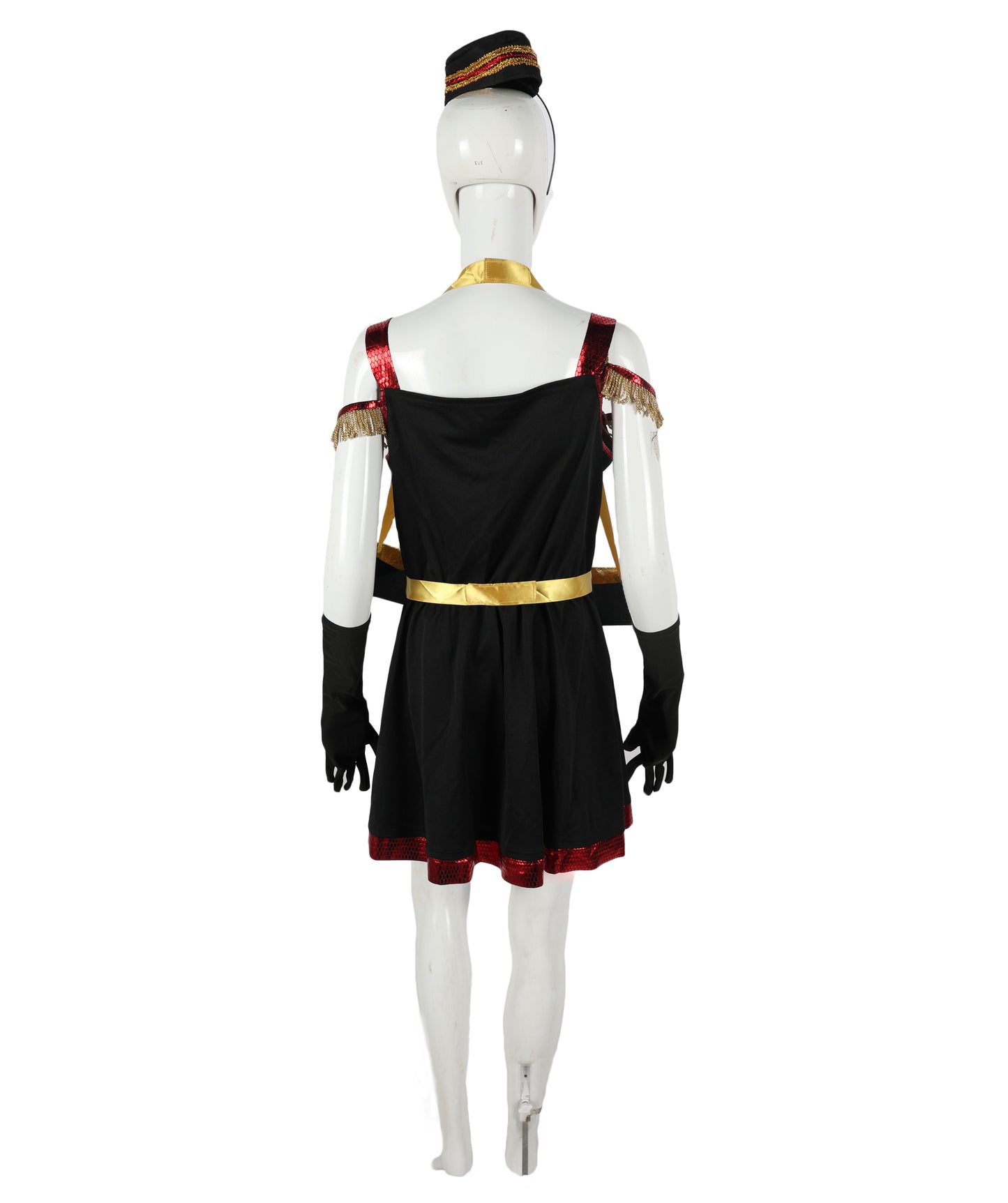 HPO Adult Women’s Vintage Cigarette Girl Costume – Satin Dress for Halloween, Theater, and 1920s Themed Events