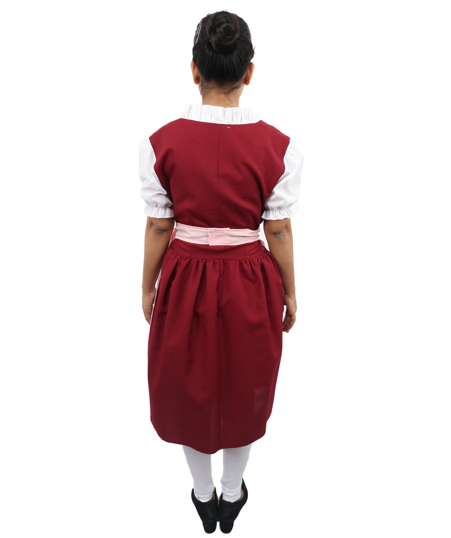 HPO Women’s German Dirndl Dress Red & Pink Costume – Traditional Oktoberfest Outfit