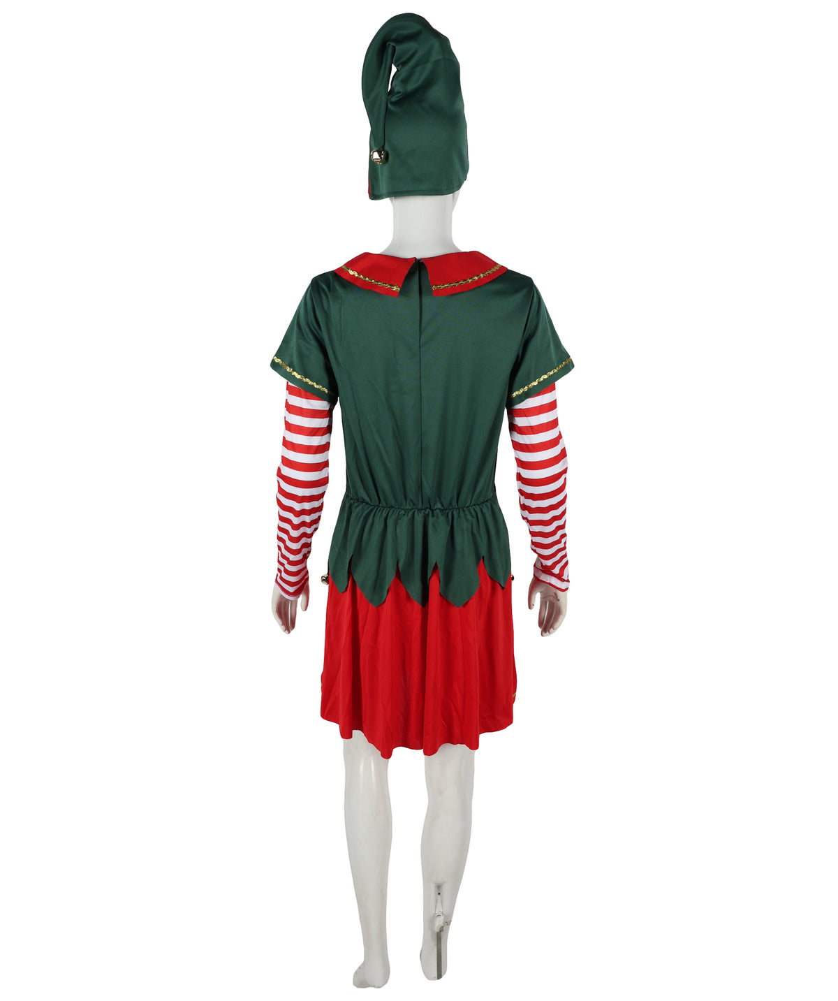 HPO Adult & Teen Women’s Inflatable Elf Costume | Red & Green Christmas Outfit | Holiday Party, Cosplay & Themed Event Costume