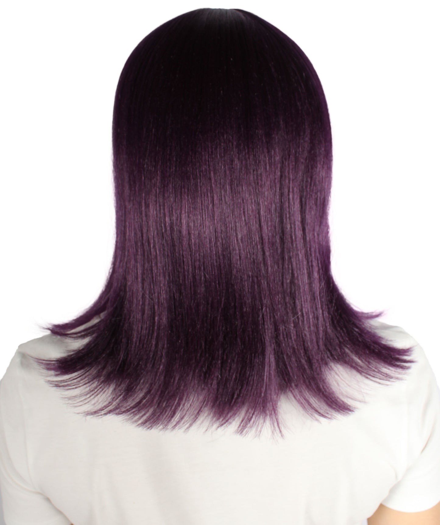 HPO Women's Shoulder Length Bob Wig Collection | Straight Halloween Wig Multiple Color Option | Premium Breathable Capless Cap