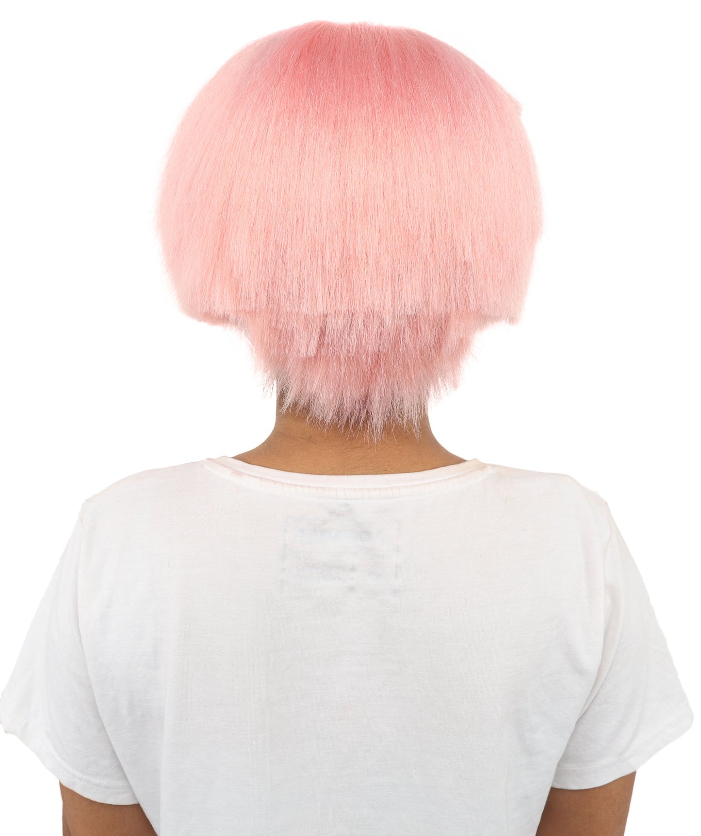 HPO Women’s Neon Yellow Bob Wig with Bangs—Bright Straight Cut Wig | Celebrity Inspired Hairpiece for Party, Halloween and Cosplay