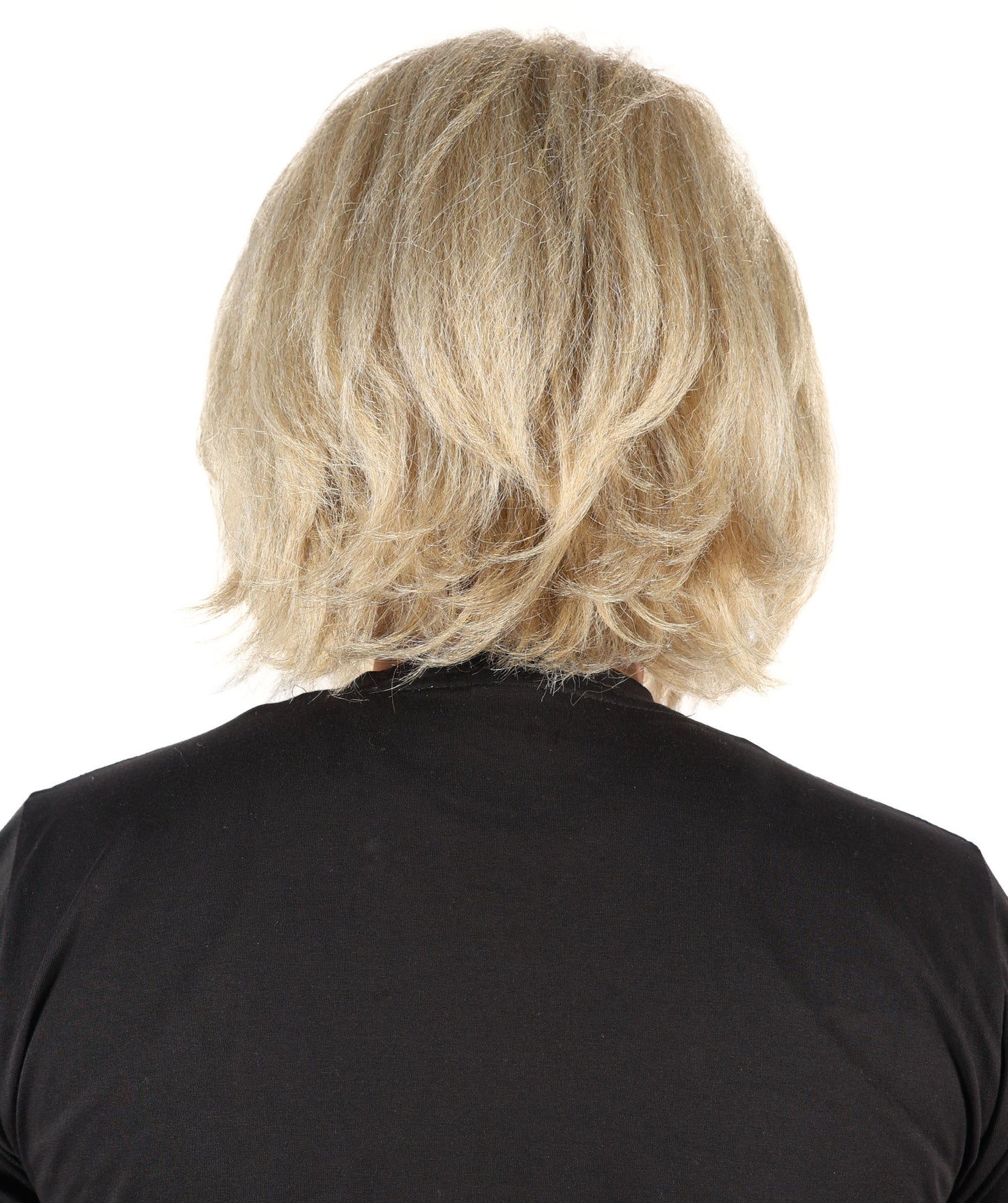 HPO Adult Men’s Blonde Spiky Wig | Bold Martial Arts Fighter Inspired Hairstyle  | Flame-retardant Synthetic Fiber