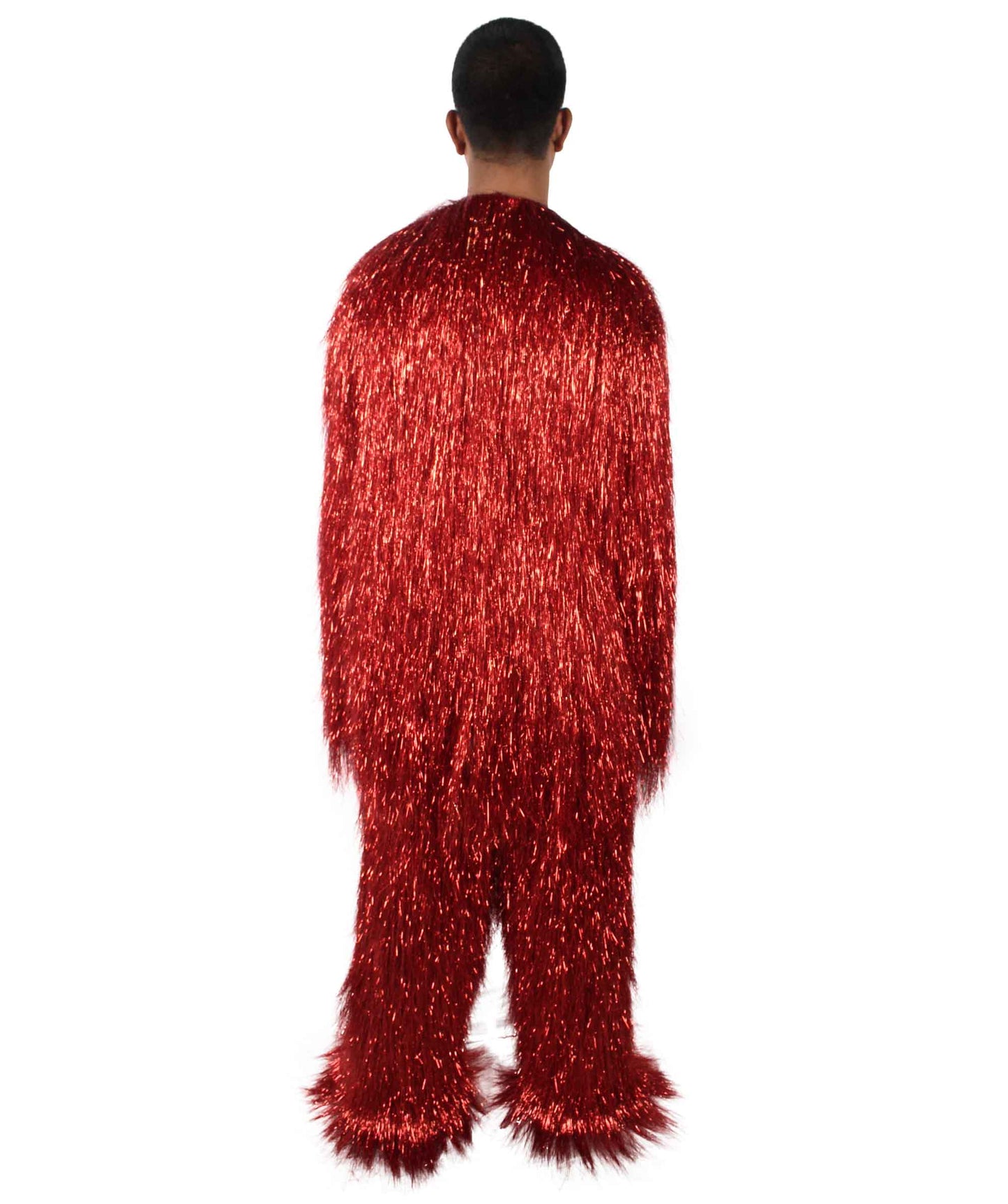 HPO Hairy Unisex Ape Mask and Bodysuit Costume Tinsel  | Multiple Colors