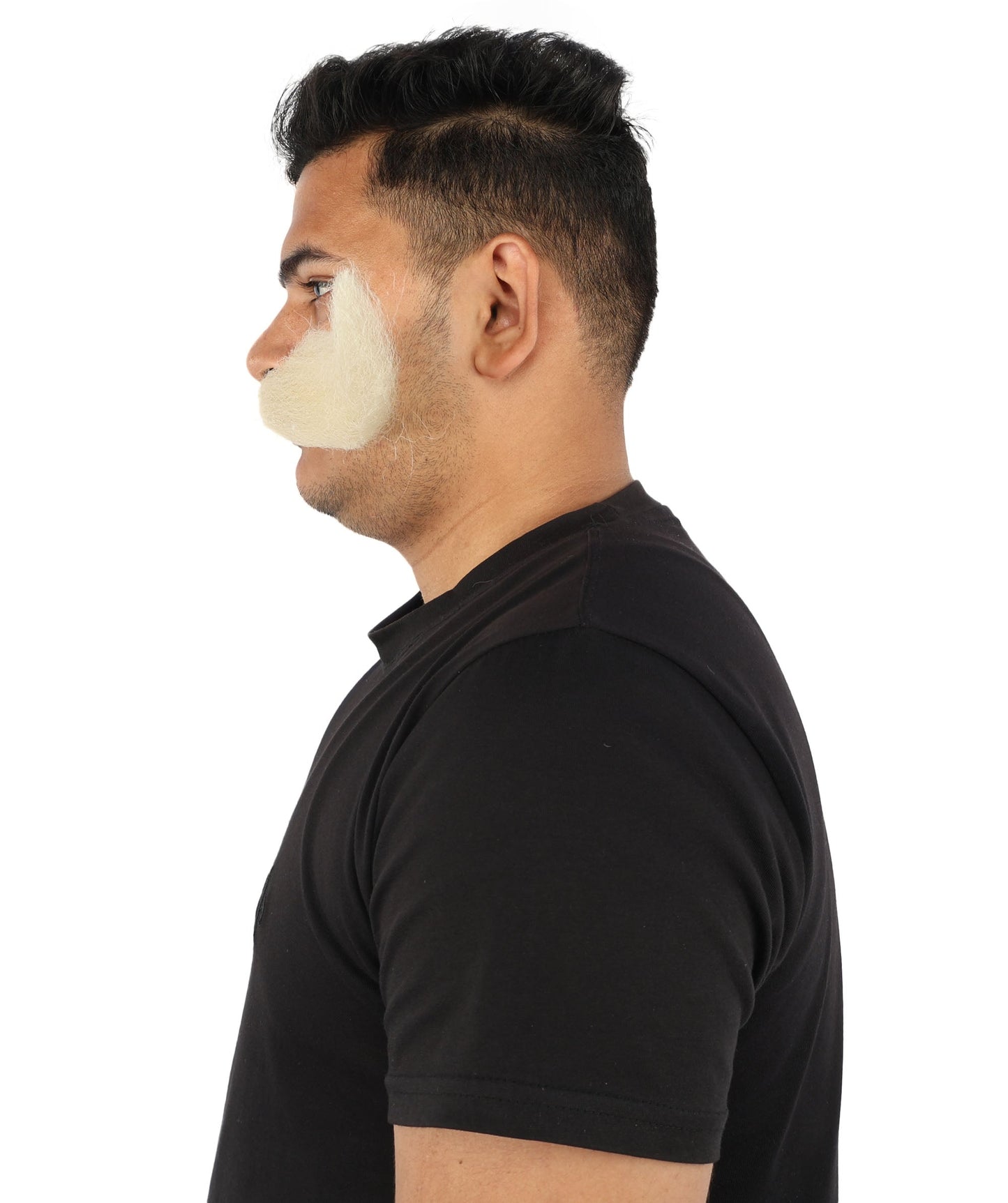 HPO Adult Men's Giant Mustache | Multiple Color Options | Self-Adhesive Fake Mustache | Realistic Costume Facial Hair Accessory for Halloween, Parties & Roleplay