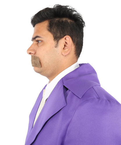 Men's Human Hair Moustache | Facial Hair Multiple Colours Option | HPO