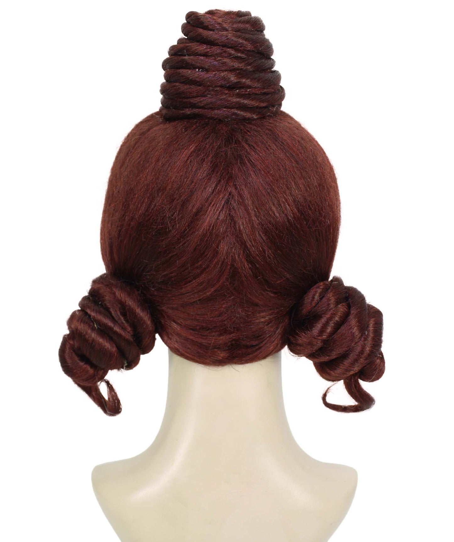 HPO Women's Haunted House Ghost Top Knot Wig I Halloween Wig I Flame-retardant Synthetic Fiber