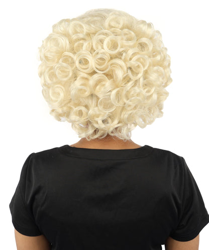 HPO Adult Women's Dame Edna Everage Wigs | Multiple Color Options | Drag Queen-Inspired Colorful Synthetic Hair for Parties, Stage Events | Breathable Capless Design