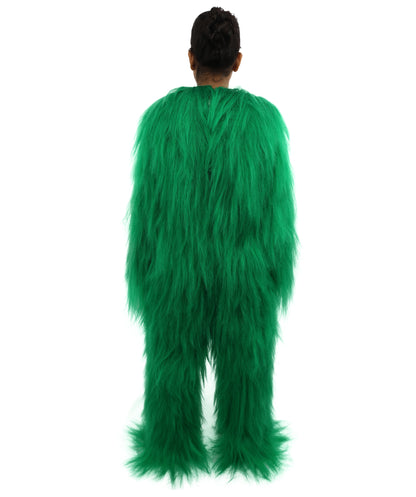HPO Teen Extreme Hairy Person Costume Bundle & Mask Set - Full-Body Hair Suit Extra-Long Costume Wig for Halloween, Cosplay & Parties - Multiple Color Options