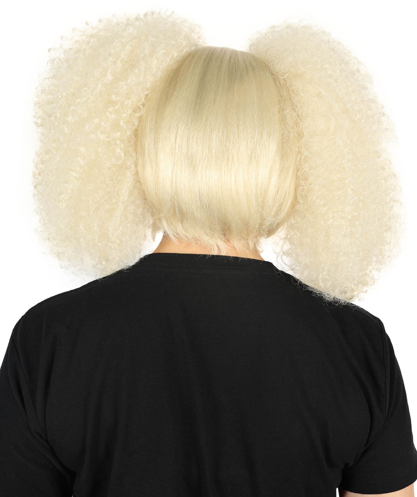 HPO Adult Women Nicki Minaj Curly Light Blonde Wig – Bold and Vibrant Synthetic Wigs for Parties, Adult Ideal Cosplay Wigs for Women Halloween Party,Premium Breathable Capless Cap with Flame Retardant Synthetic Fiber Hair