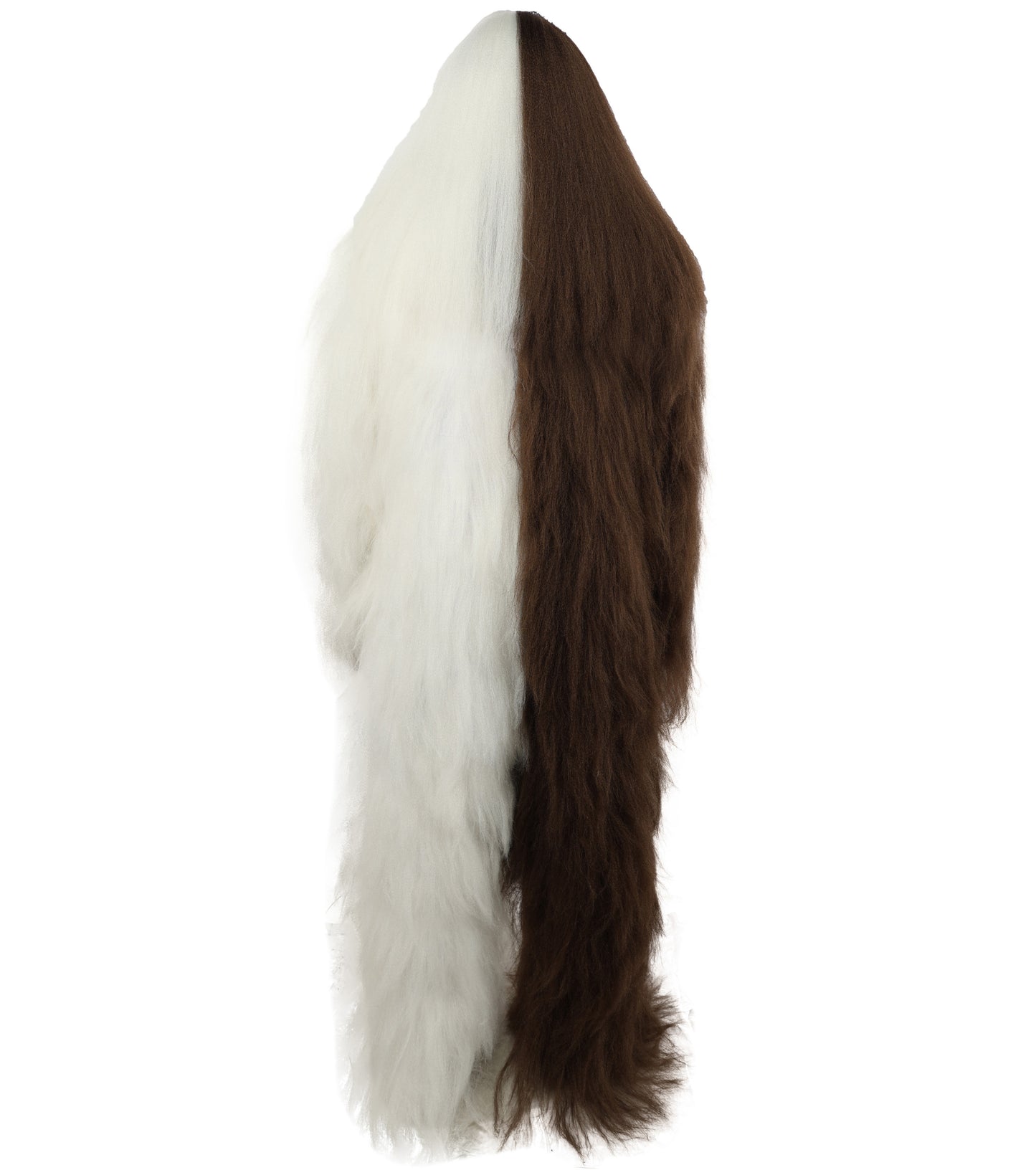 HPO  Extreme Hairy Person Two Part Costume, Mask and Bundle Set - Full-Body Hair Suit Extra-Long Costume Wig for Halloween, Cosplay & Parties - Multiple Color Options