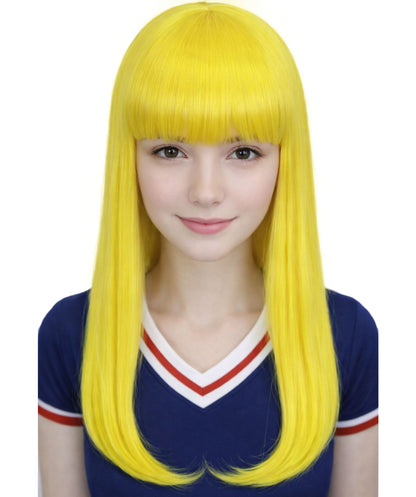 HPO Womens Long Bob Wigs Collections |  Fancy Party Event Ready Halloween Wigs | Premium Breathable Capless Cap