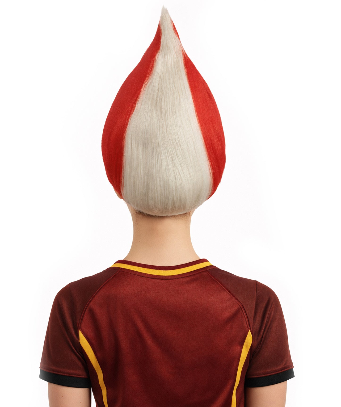Peru Flag Sports Troll Wig | Premium Breathable Capless Cap