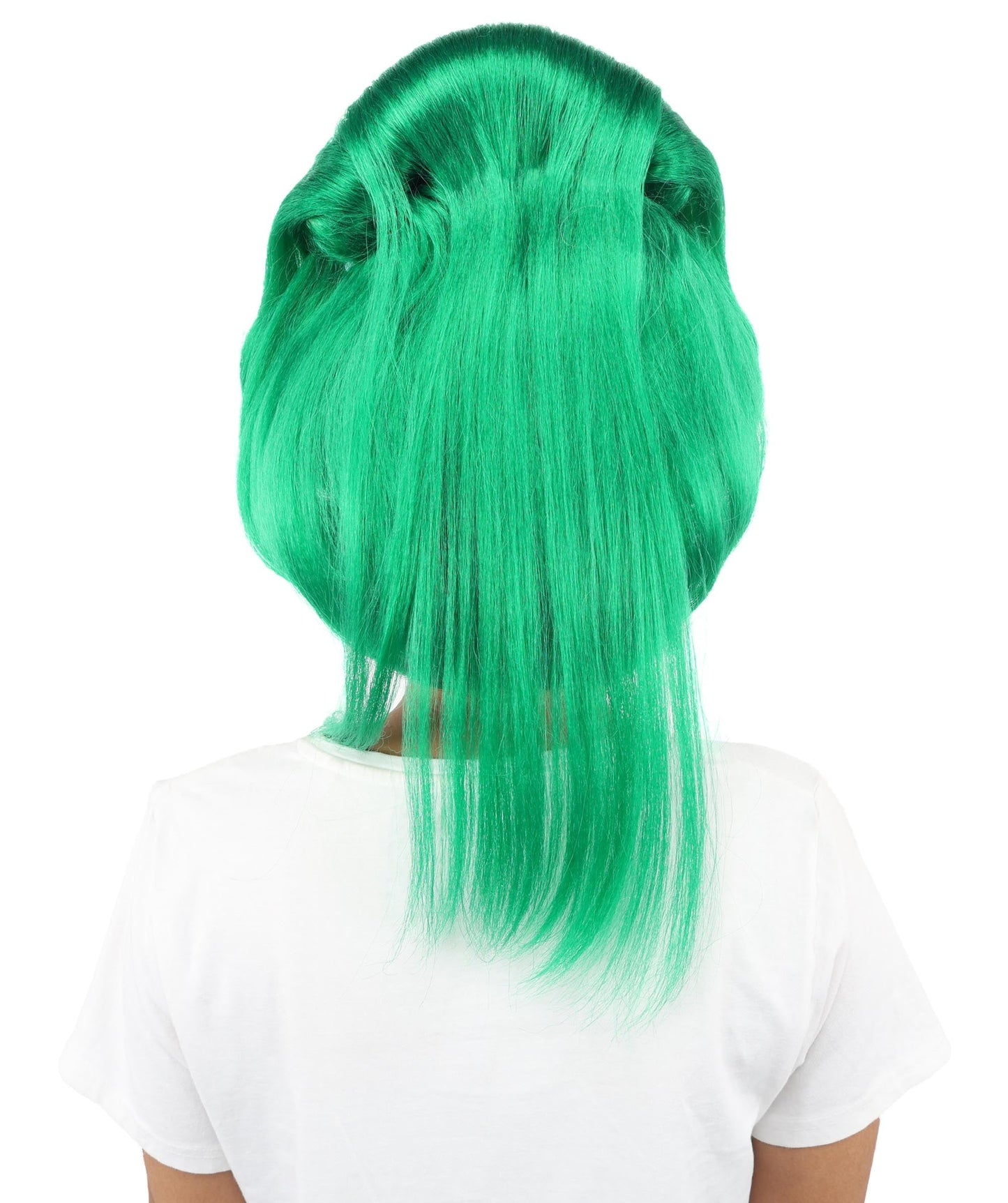 HPO Adult Women's Avant-Garde Bouffant Wig | Multiple Color Options | Create of synthetic fiber, massive smooth updo with micro bangs, breathable base | Party, Halloween, theater, drag, performance, costume events