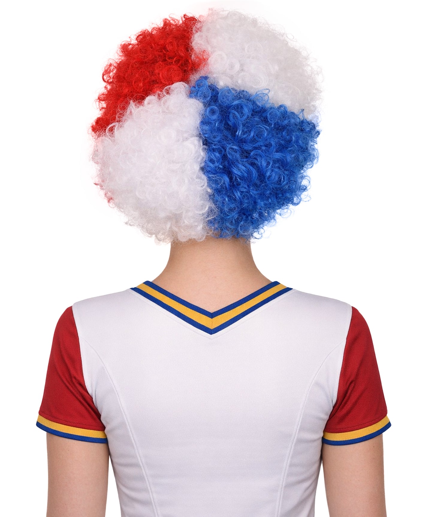 Panama Flag Sport Afro Wig | National Pride Super Size Jumbo Wig
