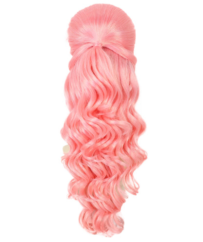 HPO Women's Class 60's Brown Half Updo Wig with Ponytail | Halloween  Wig | Flame-retardant Synthetic Fiber