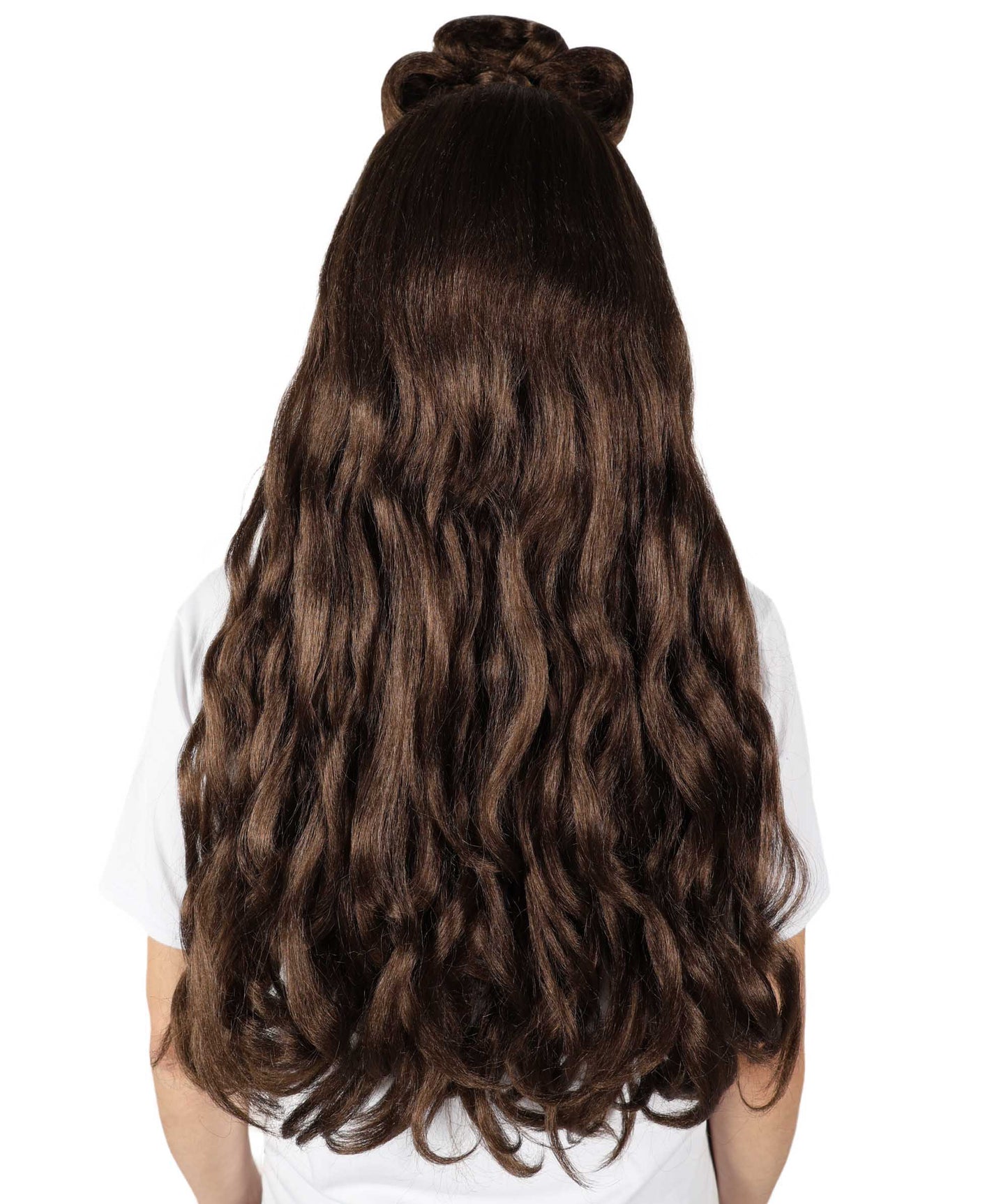 HPO Women's Long Curl Wig with Ring , Multiple Color Options , Flame-retardant Synthetic Fiber